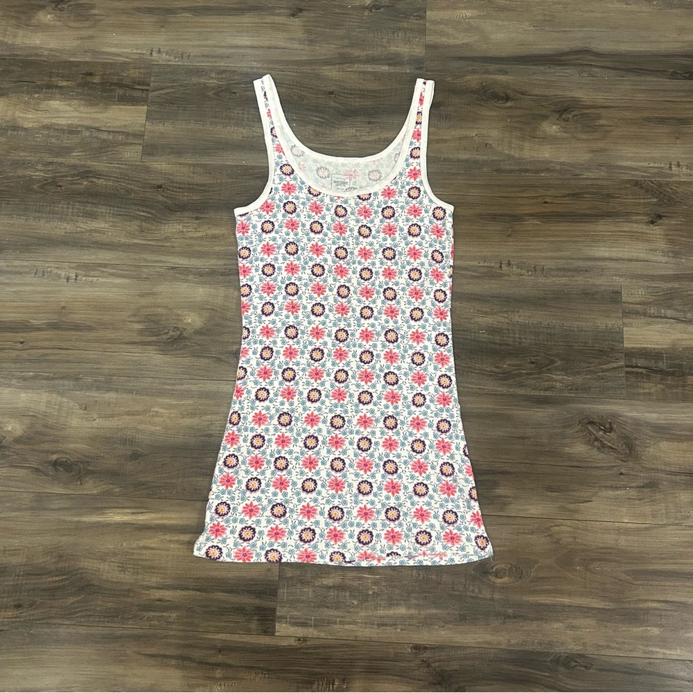 Y2K Floral Fitted Tank Top - Picture 2 of 4